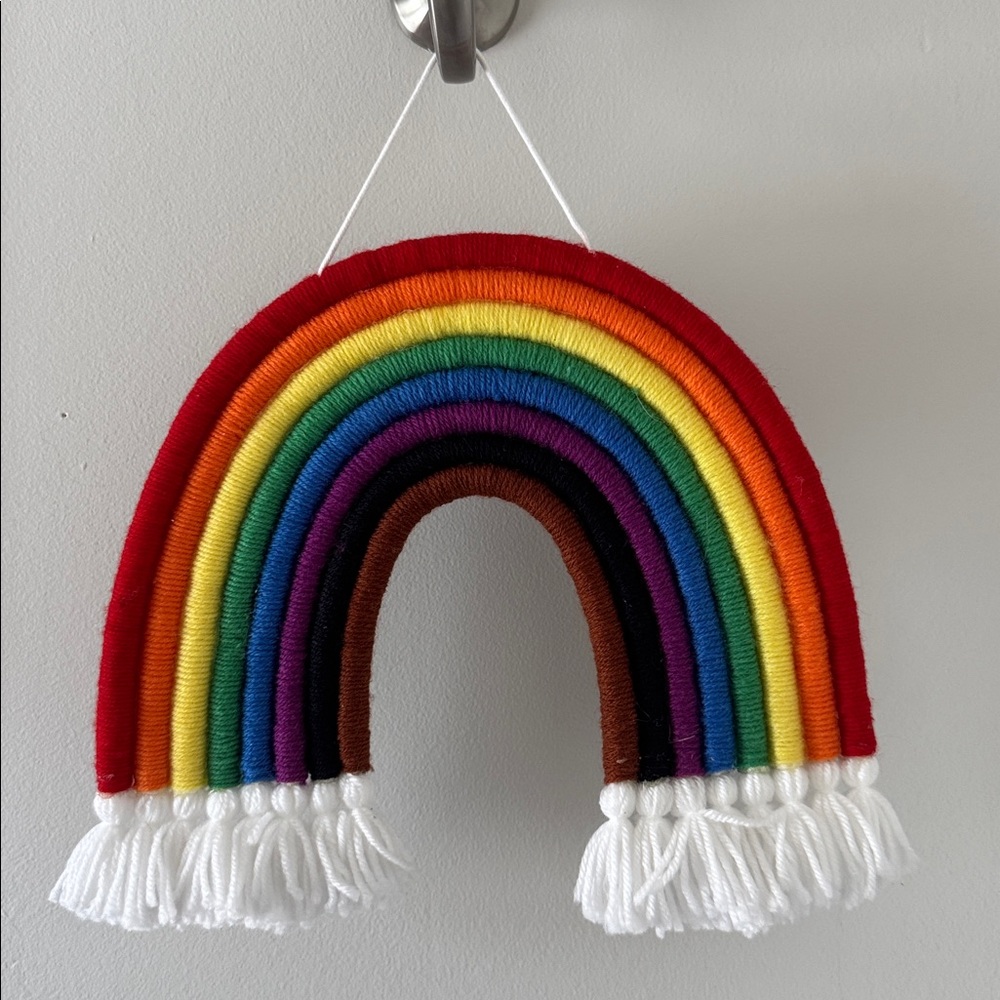 NWT Rope Rainbow Hanging Decoration Pride